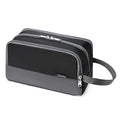Yeiotsy Boys Toiletry Bag - Kids Travel Dopp Kit with Mesh Pockets, Compact Organizer for Gym, Camping, Hiking (Black)