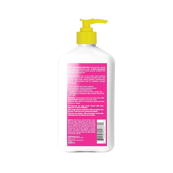 Hempz Sugared Banana & Vanilla Blossom Body & Hand Lotion, Ultra Hydrating Moisturizer for Men and Women, 17 oz