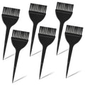 6 PCS Hair Dye Brush, Black Hair Color Brushes Reusable Tint Coloring Dying Brush Kit for Hairstylist Reusable Color-Tint Applicator Women Men Salon and Home DIY Dyeing