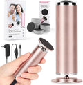 Electric Foot File Remover Callus: Profesional Pedicure Tool for Callus Remover - Adjustable Speed Feet File Grinder with 60 Pcs Replacement Sandpaper Disk for Skin and Calluses(Gold)