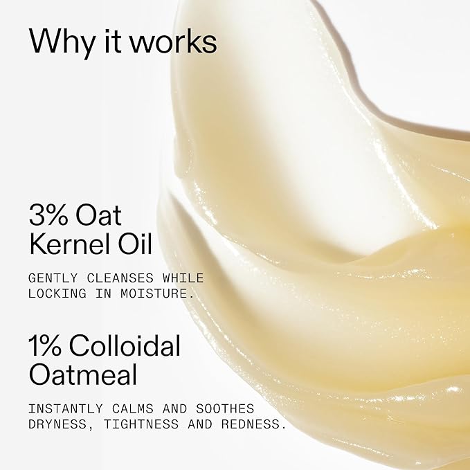 The INKEY List Oat Cleansing Balm 5 Fl Oz/150ml, Dissolves Makeup, Nourishing Skincare, Gentle Cleanser, Vegan Friendly, Suitable For All Skin Types