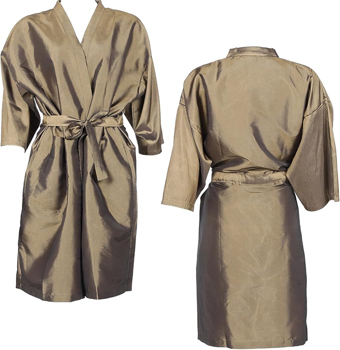 Hairdressing Client Gown Cape for Beauty Salon Barber Shop Comfortable Easy to Clean Hair Cutting Cape for Home Use Stylish Gold