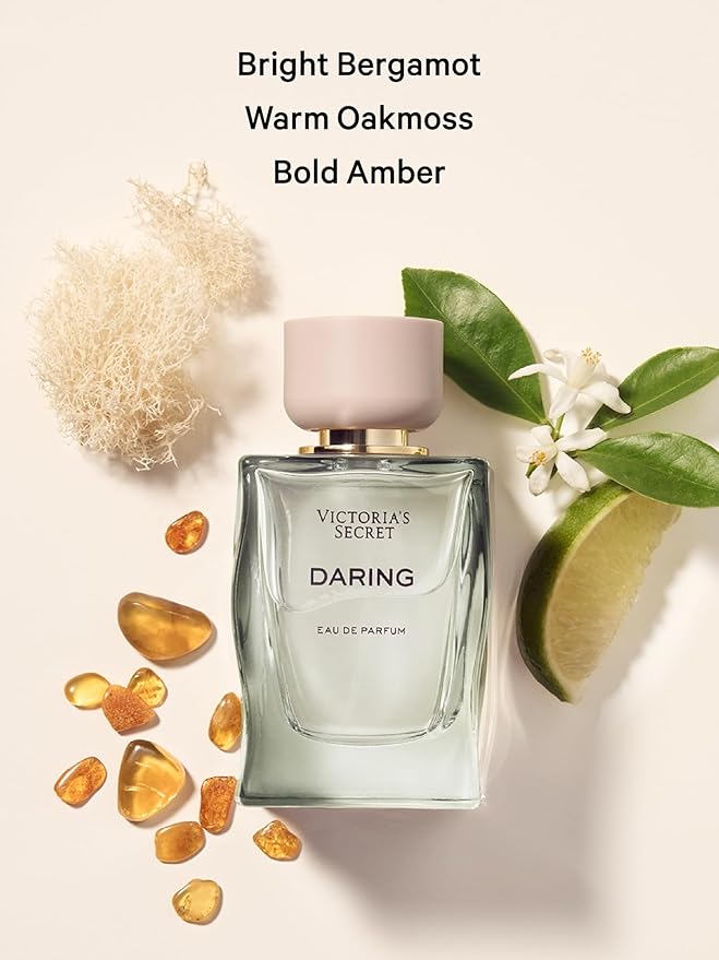 Victoria's Secret Daring Fragrance Body Lotion, Notes of Bright Bergamot, Warm Oakmoss and Bold Amber (10 oz)