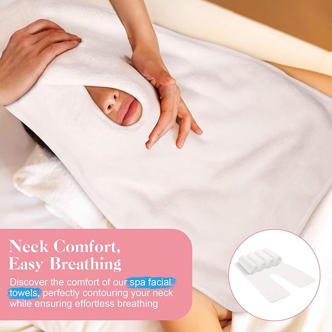 3 Pack Soft Microfiber Facial Towels for Estheticians - Extra Thick Spa Massage Face Towels, Professional Equipment