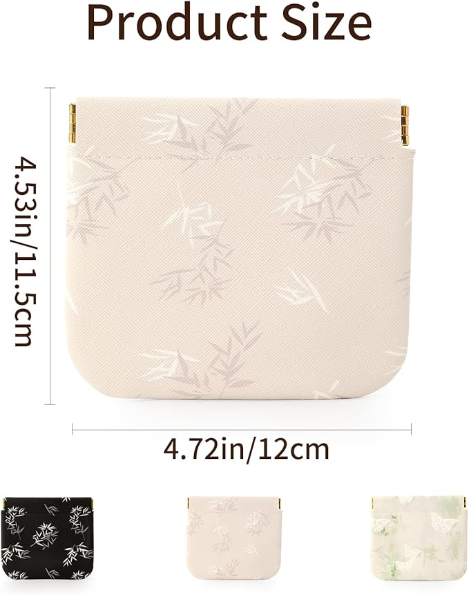 RIGHT AWAY 3 PCS Small Makeup Bag for Purse,Mini Cosmetic Organizer Make Up Bag for Women,Squeeze Coin Purse Pouch,Portable Tiny Makeup Pouches for Cosmetic Accessories,Lipstick, Jewelry, Card, Coins