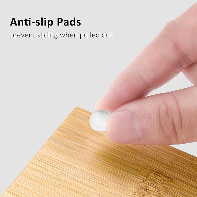 Bamboo Disposable Face Towel Holder Compatible with Clean Towel XL, Wooden Clean Towels Xl Container with Drawer, Facial Towels Storage Box for Bathroom Countertop