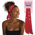 SWAY Short Stretch Non-Slip Headband for Women – Moisture-Wicking, No Headaches, Stays Put for Workouts, Gym, Yoga, Running and Nurse