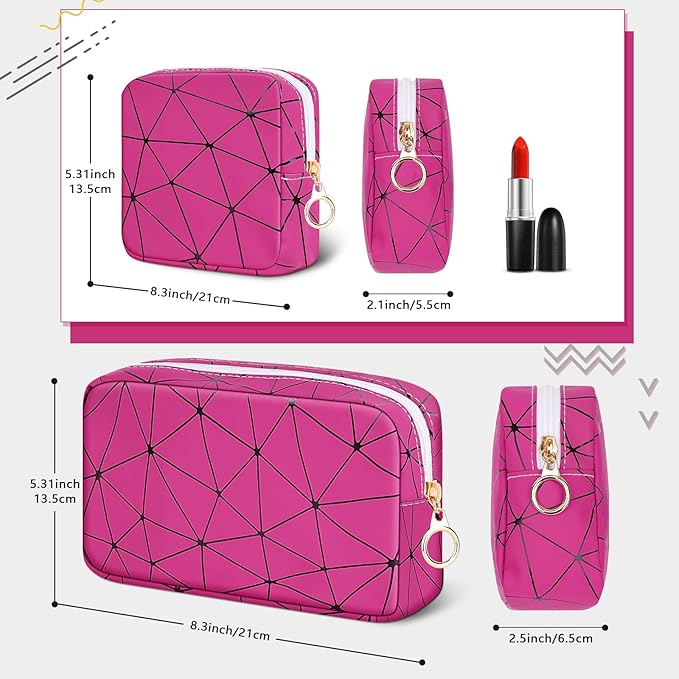Period Bag for Teen Girls, Leather Sanitary Napkin Storage Bag, Portable Menstrual Pad Bag Period Pads Pouch, Small Make Up Bags