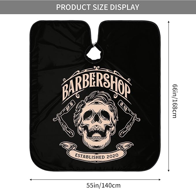 Adult Barber Cape, Professional Salon Haircut Capes, Haircut Kit Hairdressing Apron for Home Salon Barbershop