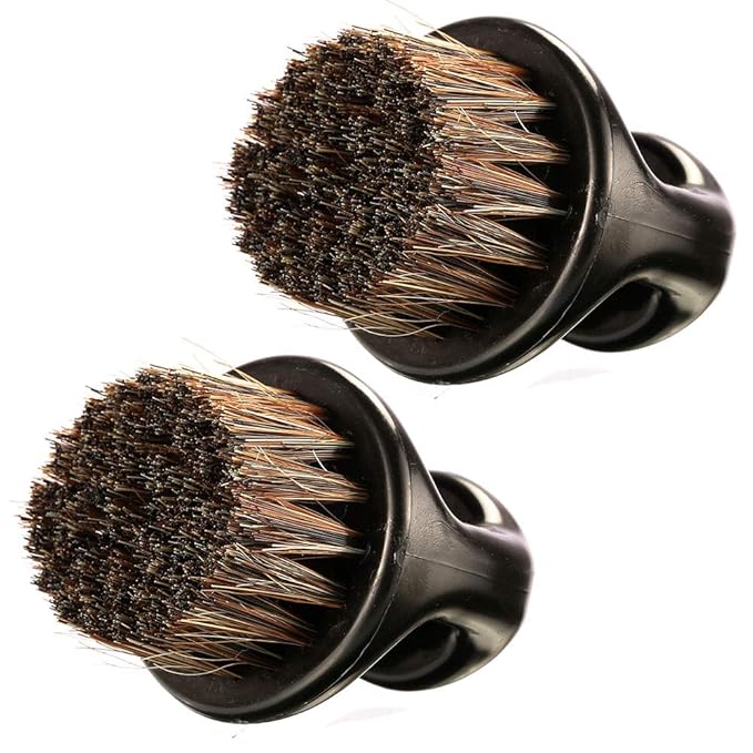 2-Pack Beard Brush for Men - Men's Beard Brush (Essential Tool For Professional Barbering & Grooming Services), Brush Neck Face Duster Brush for Hairdressing Salon Household