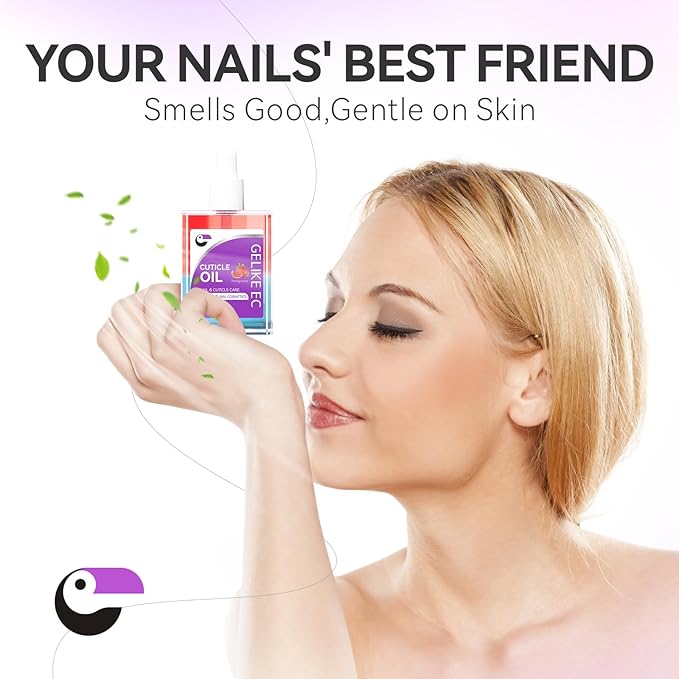 gelike ec Cuticle Oil for Repair Nails Pomegranate Smells Nail Treatment for Growth and Strengthen - Growth Oil Quick Dry Nail Care Moisturize Dry Damaged Salon and Home 15ML LARGE CAPACITY