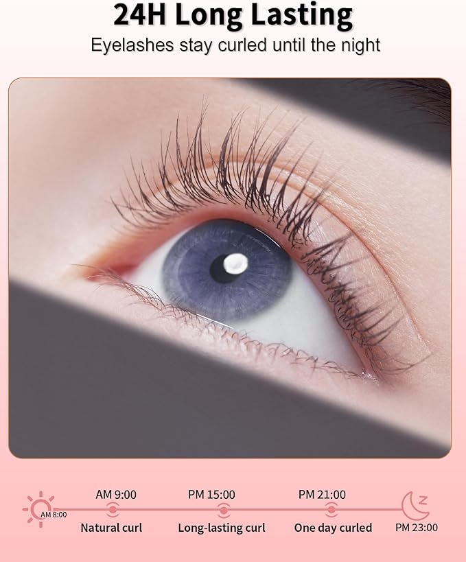Heated Eyelash Curlers - Eye Lash Curler Heat - Mini Electric Eyelash