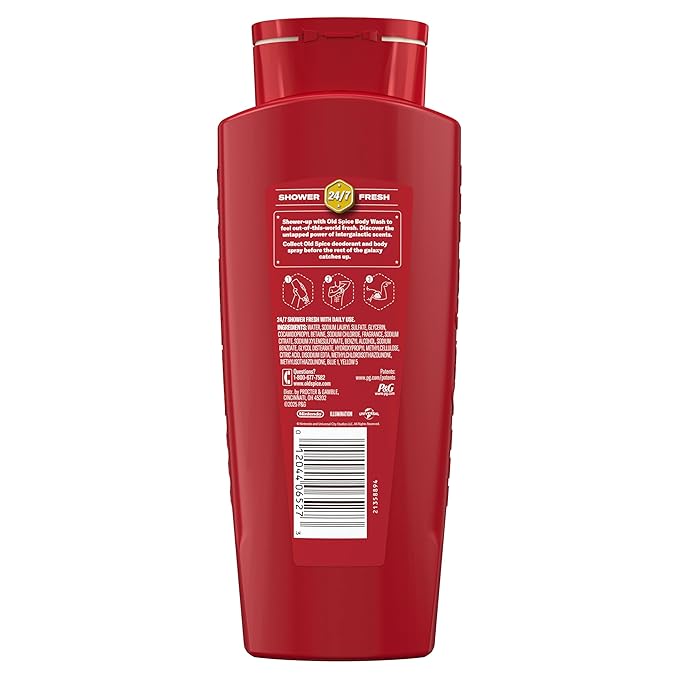 Old Spice Body & Face Wash for Men, x The Super Mario Galaxy Movie, 3X Defense, 24/7 Shower Fresh with Long Lasting Scent, Smell Super with Cosmic Quest, Star Showers Scent, 24 oz