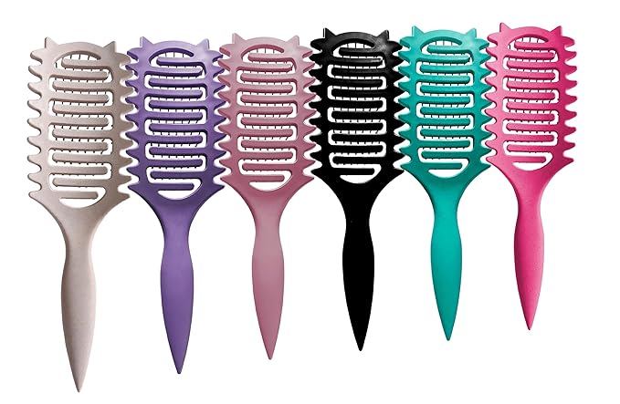 Curl Defining Brush,2026 Vented Hair Brush for Detangling Styling,Curl Defining Brush,Shaping And Defining Curls For Women And Men(Off White)