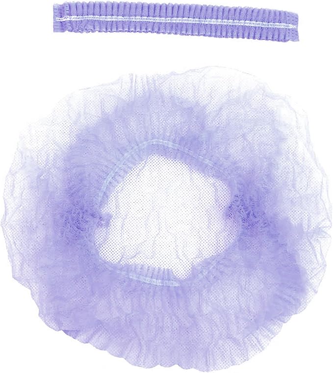 Disposable Bouffant Caps, 21inches Hair Net, Elastic Dust Cap for Food Service, Sleeping Head Cover
