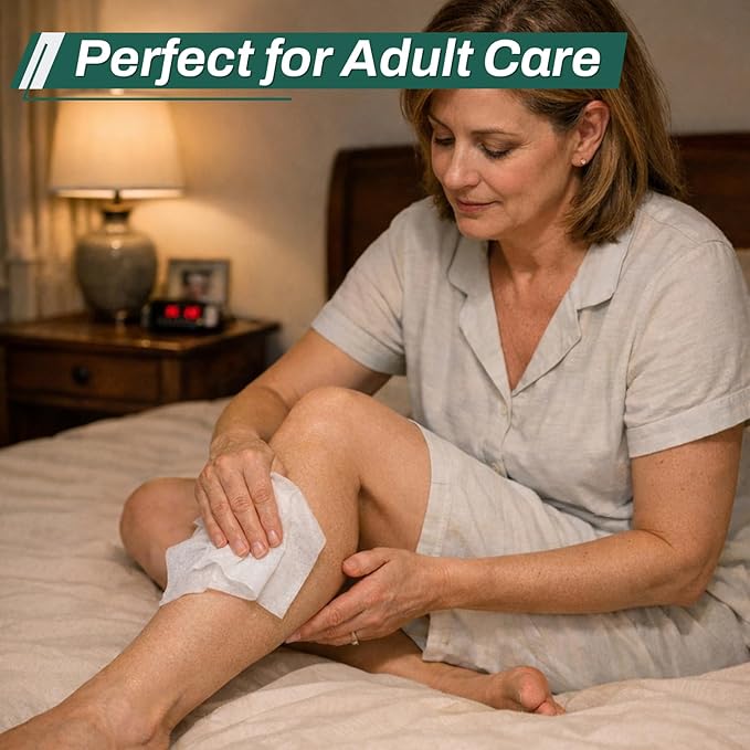 [360 Count] Adult Wipes for Elderly, 8" x 12" Extra Large Adult Wipes for Incontinence & Cleansing - Disposable Washcloth for Elderly Bathing No-Rinse - Vitamin E & Aloe