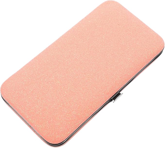 DOITOOL Eyelash Tweezers Storage Case Magnetic Closure Compact Portable Lash Tool Organizer for Travel and Daily Use