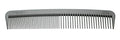 Chicago Comb Model 6 Carbon Fiber, 7 inches (17.8 cm) long, anti-static, graphite black, made in USA