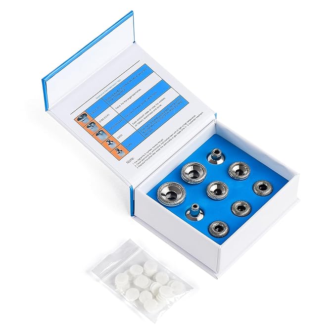 Diamond Dermabrasion Head, Microdermabrasion Accessories 9 Tips, Facial Replacements Dermabrasion Head Replacements Professional Microdermabrasion Tool