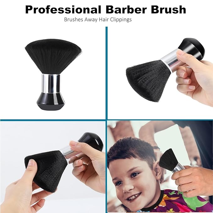 Kids Barber Cape with Neck Duster Brush, Professional Salon Hair Cutting Cape with Adjustable Snap Closure(unicorn)
