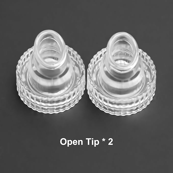 Elitzia Plastic Dermabrasion Microderma Heads Facial Aqua Peel Tips Water Peeling Caps Facial Care Skin Cleaning Tool Spare Parts for ETSPA18 Beauty Machine 14pcs Per Set (Transparent）