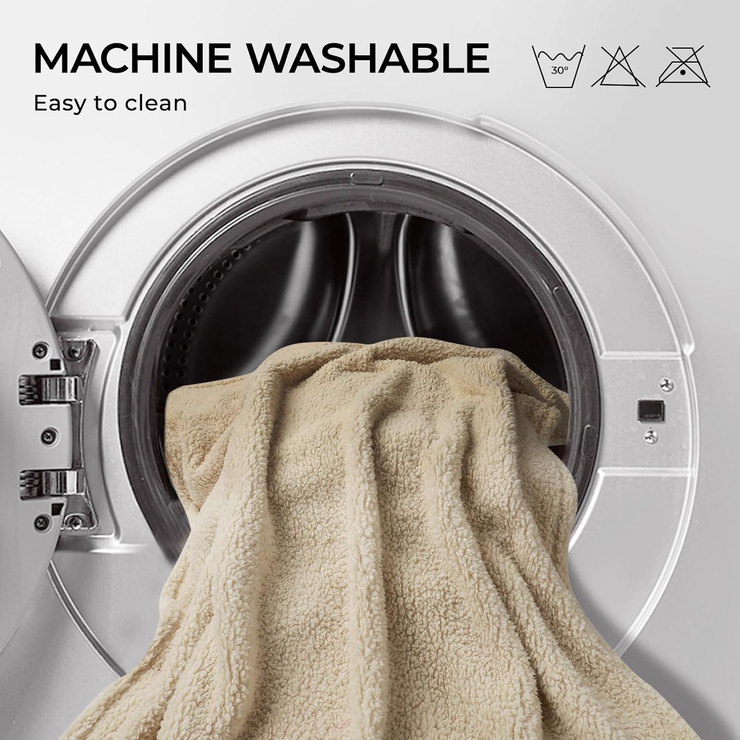 1 Pack 3 Calming Blankets Fluffy Premium Fleece Pet Blanket Soft Sherpa Throw for Dog Puppy Cat Beige Large (41" x31'')