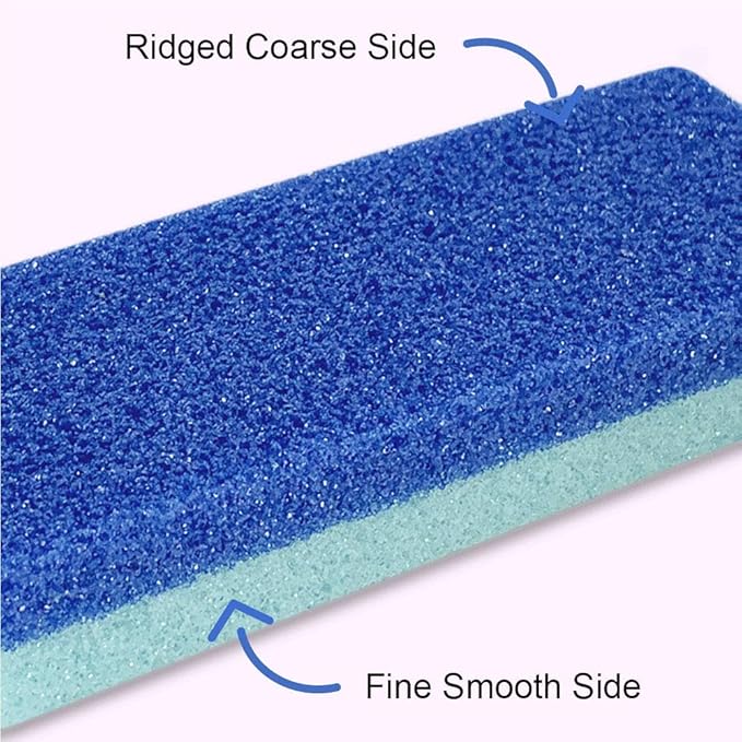 Maryton Foot Exfoliator File Scrubber Sponge Pedicure Tool Callus Remover for Feet, Salon Foot Scrub Pads Pedi Gifts for Men Women, 2pcs
