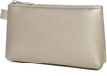 PU Leather Makeup Simple and Convenient Handbag Small Exquisite Storage Bag (PU/Pearl White Tea)