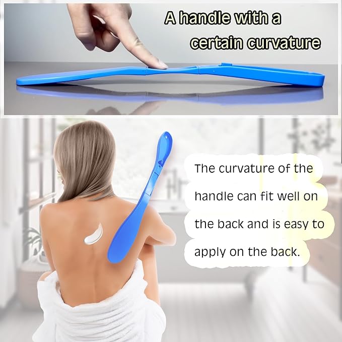 SFFTCYY&ZGTJ Lotion applicator for Back,back lotion applicator,back scratcher for women,gifts for seniors,tanning mit,back washer,applicator pads,back tanning applicator,manitas para rascar la espalda