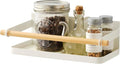 YAMAZAKI Home Tosca Magnetic Spice Storage Rack Organizer For Fridge - Steel + Wood
