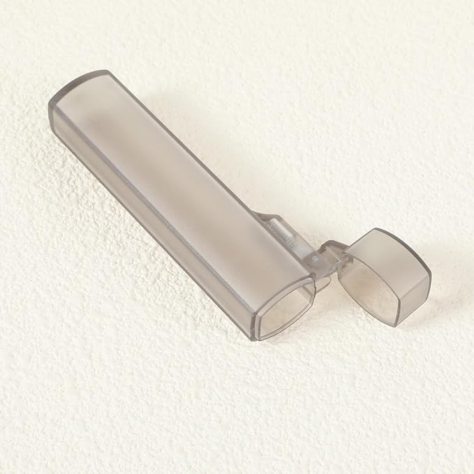 5Pcs Mini Toothpick Holder Dispenser - Clear Gray Travel Toothpick Container, Portable for Pocket Outdoor Travel Camping, Storing Cotton Swabs, Mini Safety Pin, Small Hair Clips