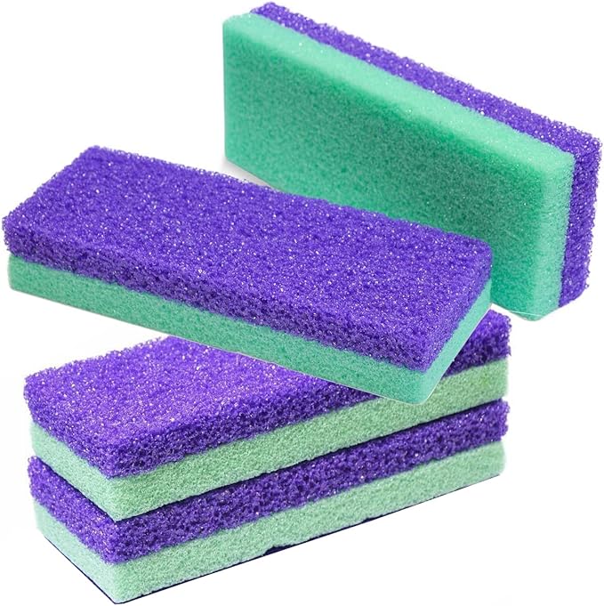 Maccibelle Salon Foot Pumice and Scrubber for Feet and Heels Callus and Dead Skins, Safely and Easily Eliminate Callus and Rough Heels (Pack of 4)