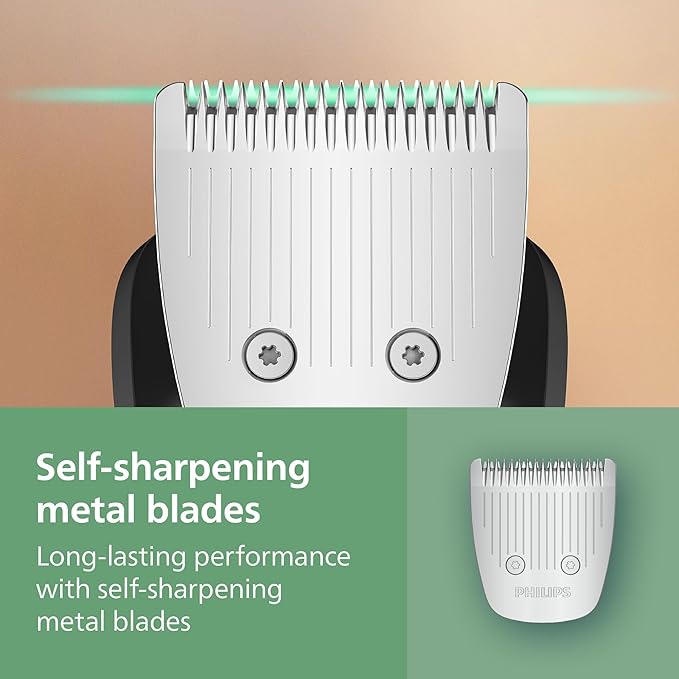 Norelco Philips All-in-One 7000 Series 22-Piece Trimmer - Electric Shaver and Clipper for Face, Beard, Head & Body, Self-Sharpening Full Metal Blades, 28 Length Settings (0.5-16 mm), MG7975/49