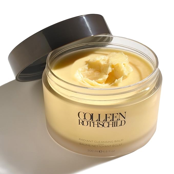 COLLEEN ROTHSCHILD Jumbo Radiant Cleansing Balm | Deeply Cleanses, Soothes, Removes Makeup & Impurities | Restores Luminosity | Calms & Decongests | Combats Dehydration (6.8 fl oz)