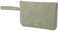 RIGHT AWAY Makeup Bag Travel Cosmetic Bag,Portable Make up Organizer With Handle,Small purse pouches Cell Phone Purse with Compartments for Women Girls（Green）