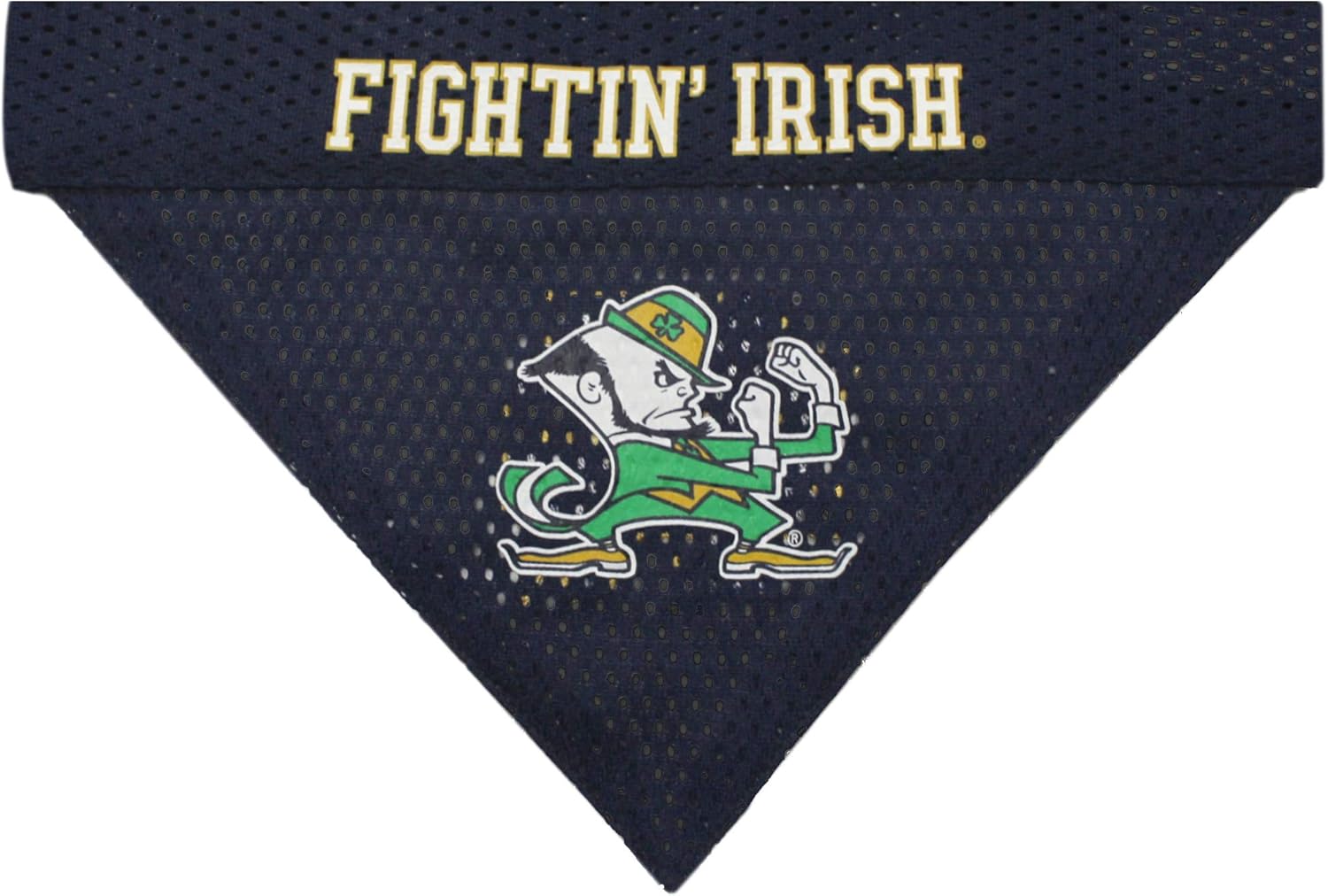 Pets First Collegiate Pet Accessories, Reversible Bandana, Notre Dame Fighting Irish Size Large/X-Large