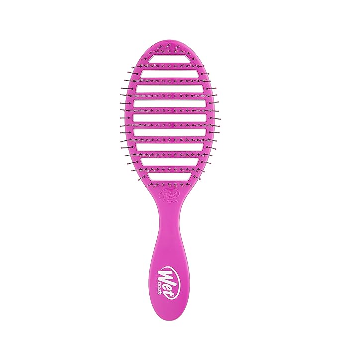 Wet Brush Speed Dry Hair Brush, Purple, Vented Design & Soft HeatFlex Bristles, Blow Dry Safe, Ergonomic Handle Manages Tangles & Uncontrollable Strands, Pain-Free Hair Accessories
