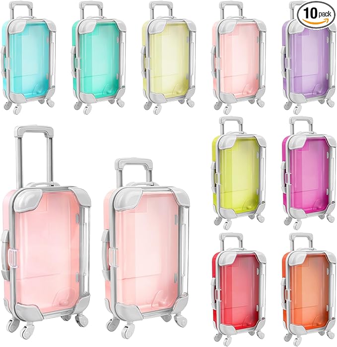 AUEAR, 10 Pack False Eyelashes Storage Box Lashes Luggage Packaging Candy Suitcase