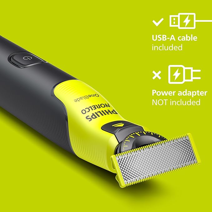 Norelco Philips OneBlade 360 with Connectivity Hybrid Face, Electric Beard Trimmer and Shaver, with 360 Blade Technology, 1x360 Blade for Face, 5in1 Adjustable Comb, Model QP4530/90