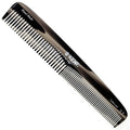 Kent 9T Black Graphite Fine Tooth and Wide Tooth Comb Detangler Hair Combs - Large Handmade and Saw-Cut Dressing Combs - Wet Hair Comb for Women and Durable Grooming for Men Made in England