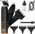 Lanumi 3-in-1 Beard Trimmer Kit for Men - Rechargeable Electric Hair Trimmer with Nose Hair Trimmer & Shaver - Cordless Grooming Set for Beard, Mustache, Body Hair - Men’s Gift