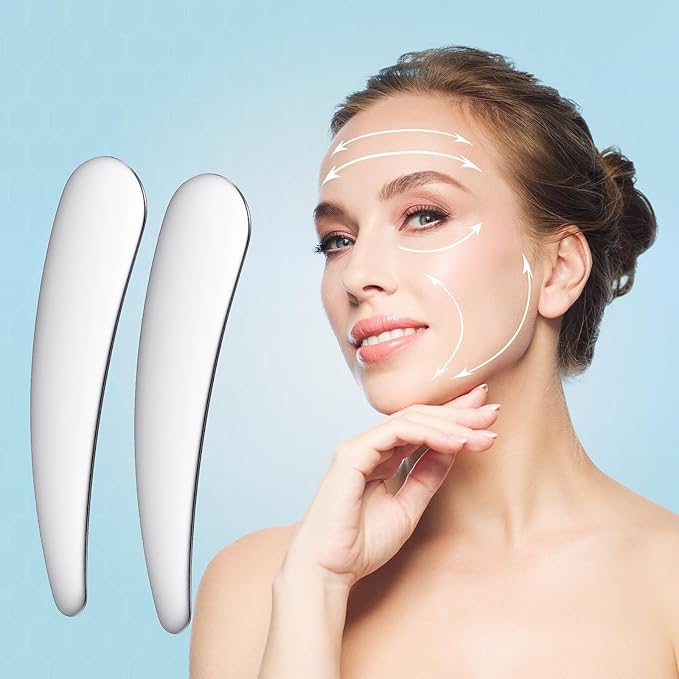 8pcs Mini Metal Makeup Spatula Reusable Cosmetic Cream Spatulas Skin Care Scoop Facial Applicator Tool Makeup Beauty Spoons for Face Mask Lotions Moisturizers Christmas