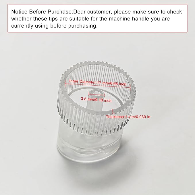 Elitzia 10 PCS Hydro Oxygen Facial Beauty Machine Tips Replacement Plastic Hydrodermabrasion Tips for Skin Cleaning Parts Large Spiral Shape Tip Suitable for ETAF1324 ETDN7 Machine Acceossories ETTIP1