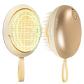 Electric Scalp Massager – Rechargeable Head Massager with Anion Technology, Portable Anti-Frizz Scalp Tool, Scalp Massager Gift for Men & Women(Gold)