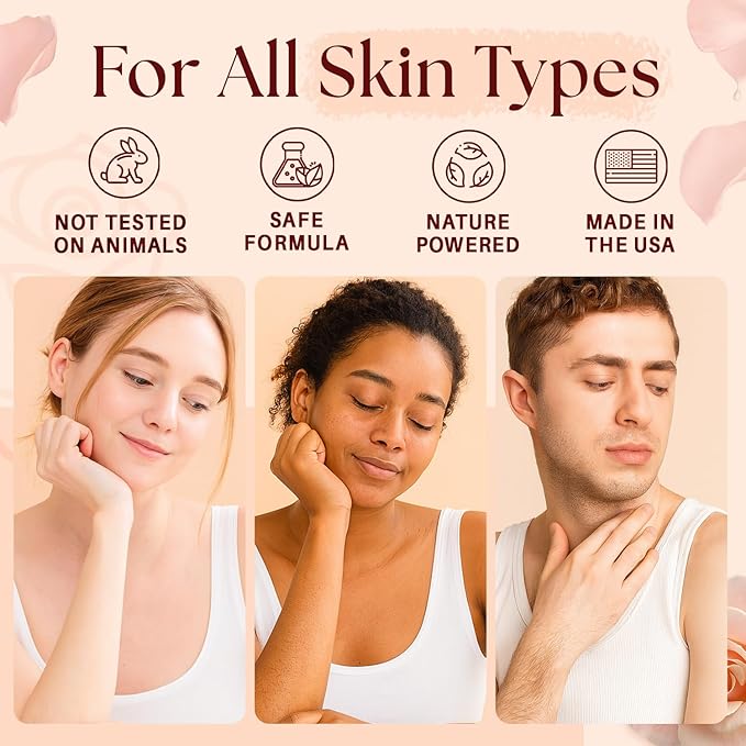 Himalayan Salt Body Scrub with Collagen & Rose Oil (12 oz) - Exfoliating Scrub for Cellulite, Acne, Scars & Stretch Marks - Deep Cleansing & Moisturizing - Natural Skin Care Gift