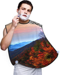 Three Dachshunds Print Beard Bib Shaving Apron, Beard Hair Trimming Cape Gift For Dad
