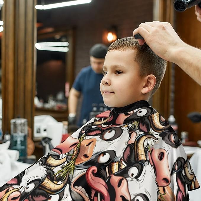 Barber Cape for Kids Funny Duck Haircut Cape Professional Salon Cape Waterproof Hair Cutting Styling Haircut Apron
