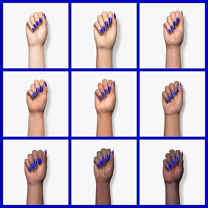 Honeybee Gardens Water-Based Nail Enamel, Into the Deep, Matte Deep Cobalt Blue, Eco-Friendly, Odorless & Vibrant Polish, 0.5 fl oz
