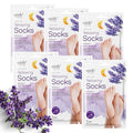 Epielle Relaxing Foot Mask 6 Pairs, Soften and Restore with Melatonin & Lavender Extract, Deep Moisturizing Socks for Dry, Cracked Feet, Self Care Gifts for Women, Spa Kit, Easter Basket Stuffers