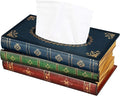 Antique Book Design Wood Bathroom Facial Tissue Dispenser Box Cover/Novelty Napkin Holder…